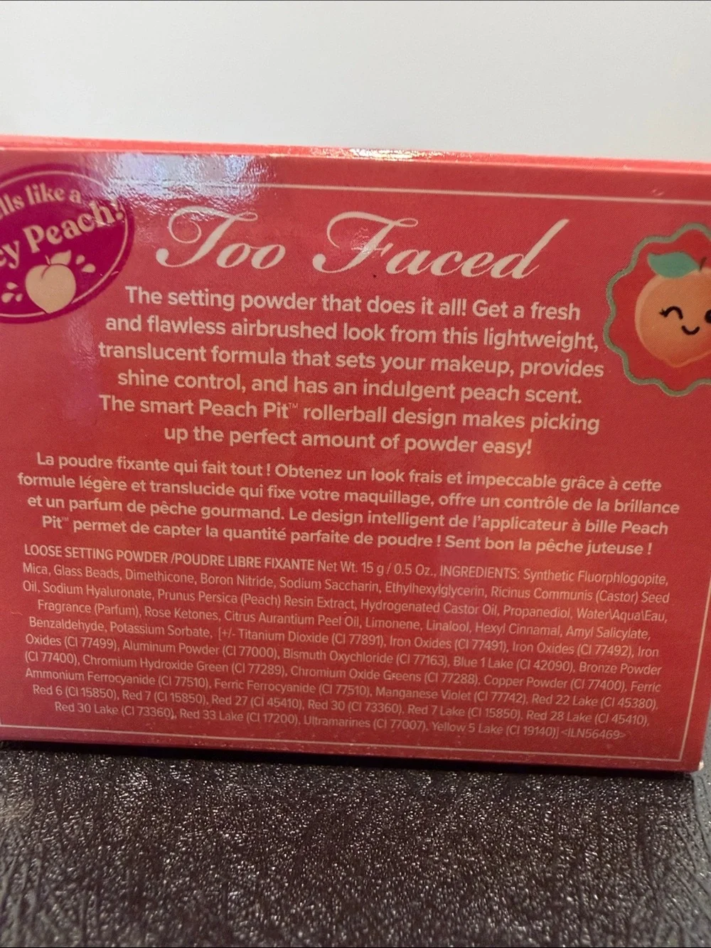 Too Faced Peach Perfect Loose Setting Powder - Golden Peach
